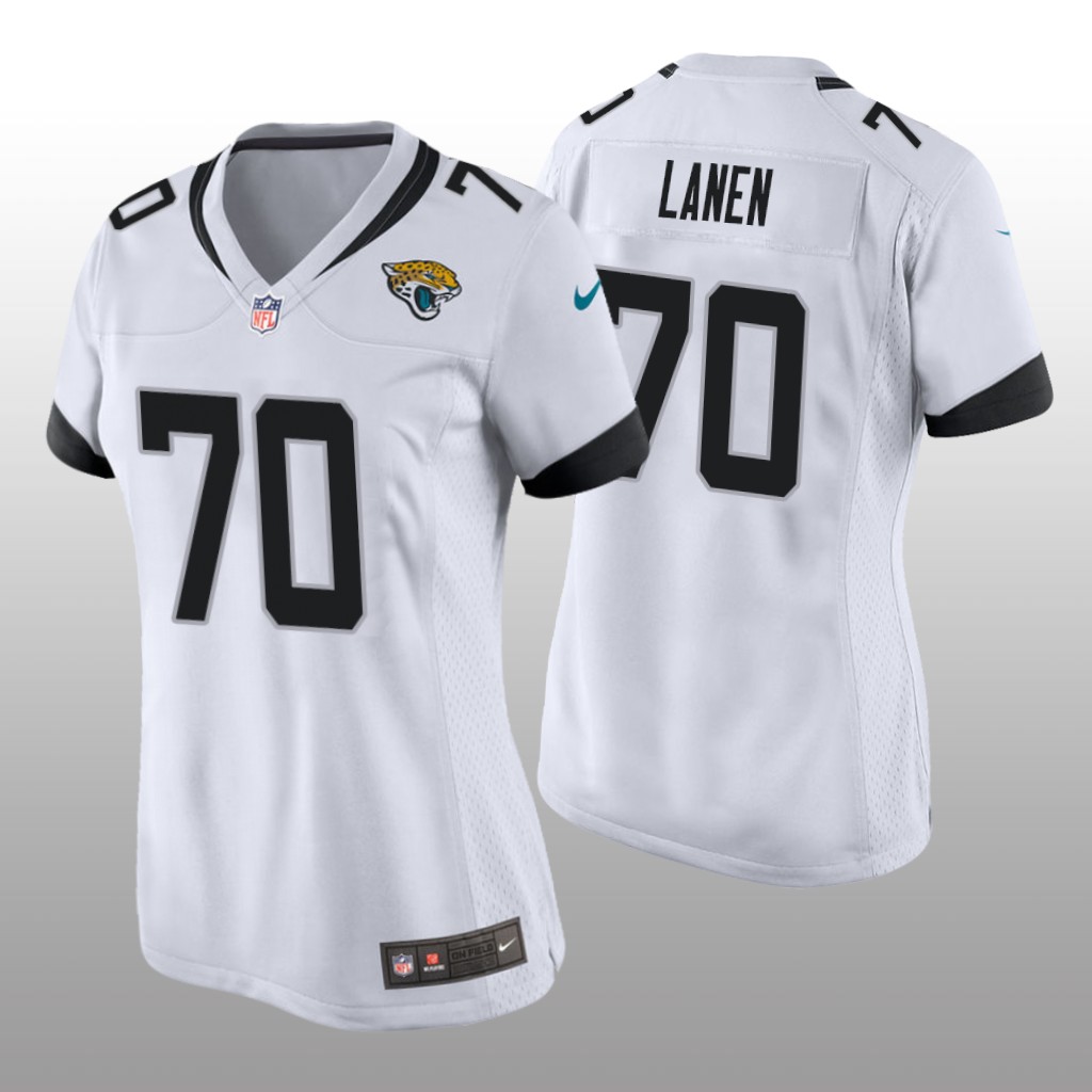 Jacksonville Jaguars Cole Van Lanen White Jersey Game - Women's