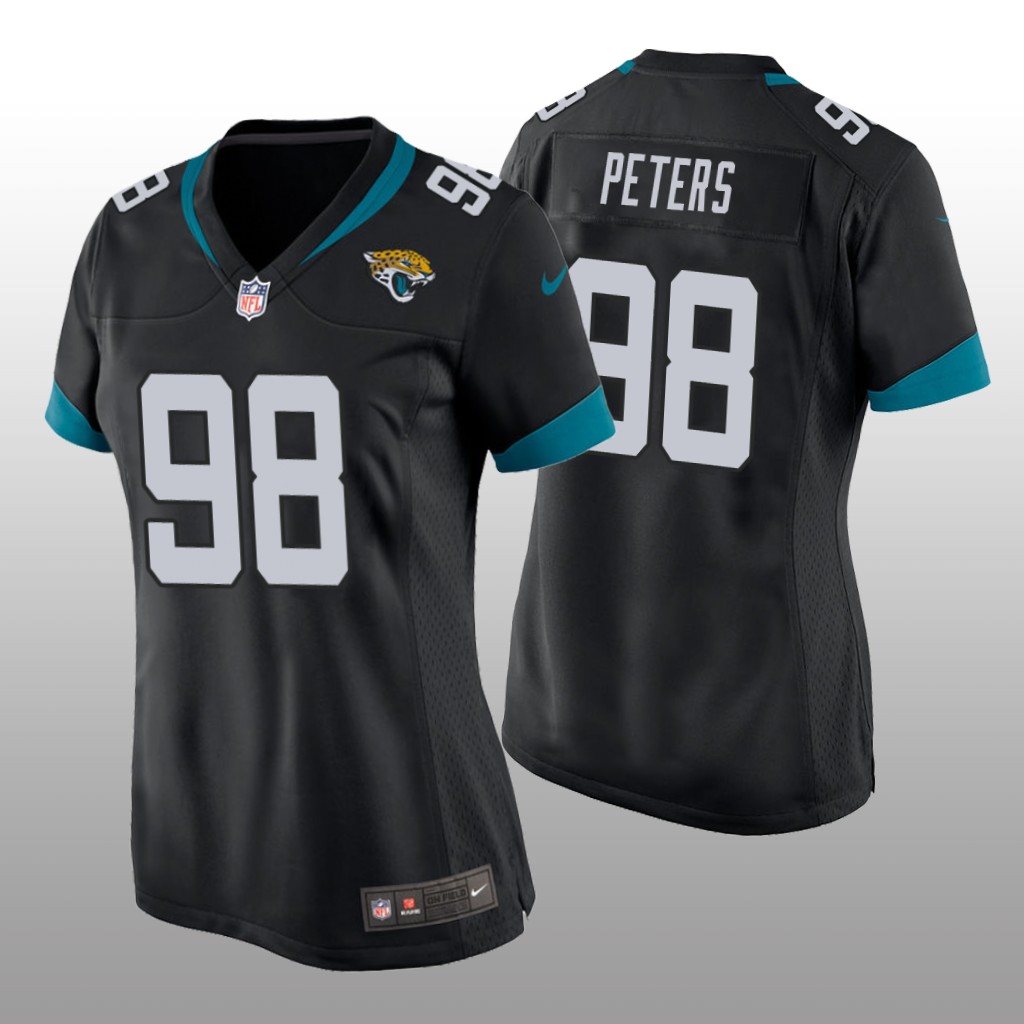 Jacksonville Jaguars Corey Peters Black Jersey Game - Women's