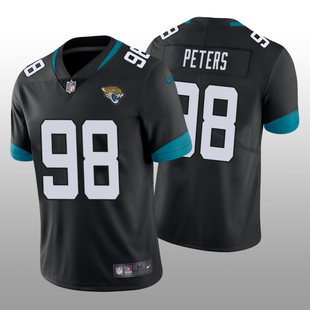 Jacksonville Jaguars Corey Peters Black Jersey Vapor Limited - Men's