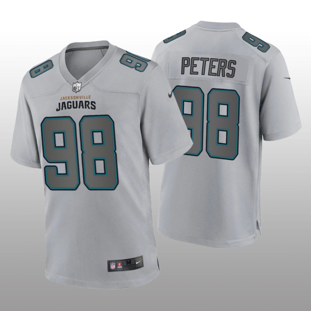 Jacksonville Jaguars Corey Peters Gray Jersey Atmosphere Fashion Game - Men's