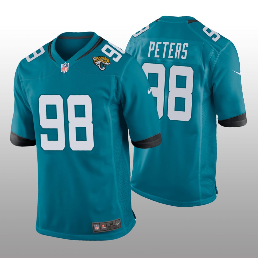Jacksonville Jaguars Corey Peters Teal Jersey Game - Men's