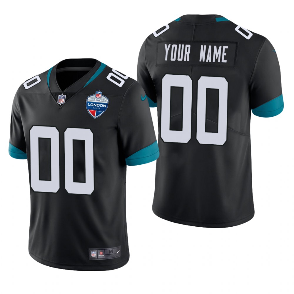Jacksonville Jaguars Custom Black Jersey Vapor Limited - Men's