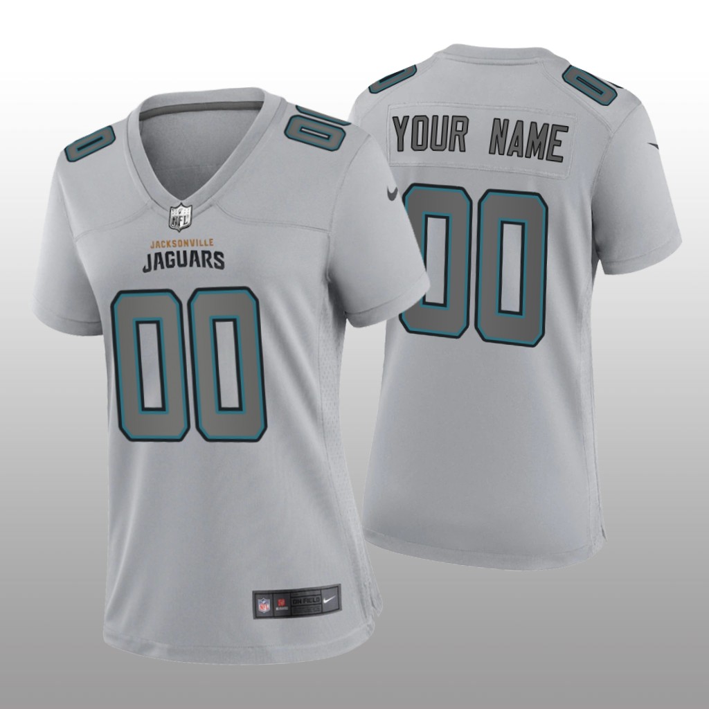 Jacksonville Jaguars Custom Gray Jersey Atmosphere Fashion Game - Women's
