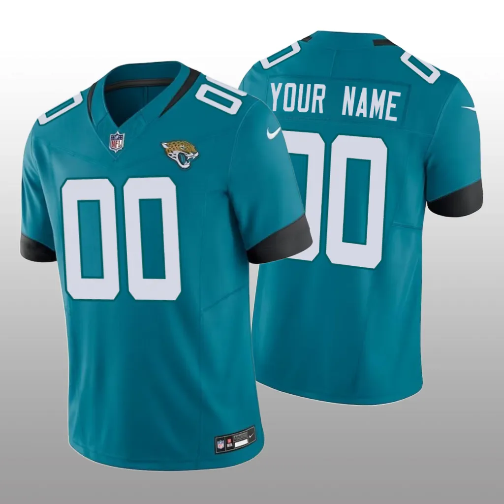 Jacksonville Jaguars Custom Teal Jersey 2020 Vapor F.U.S.E. Limited