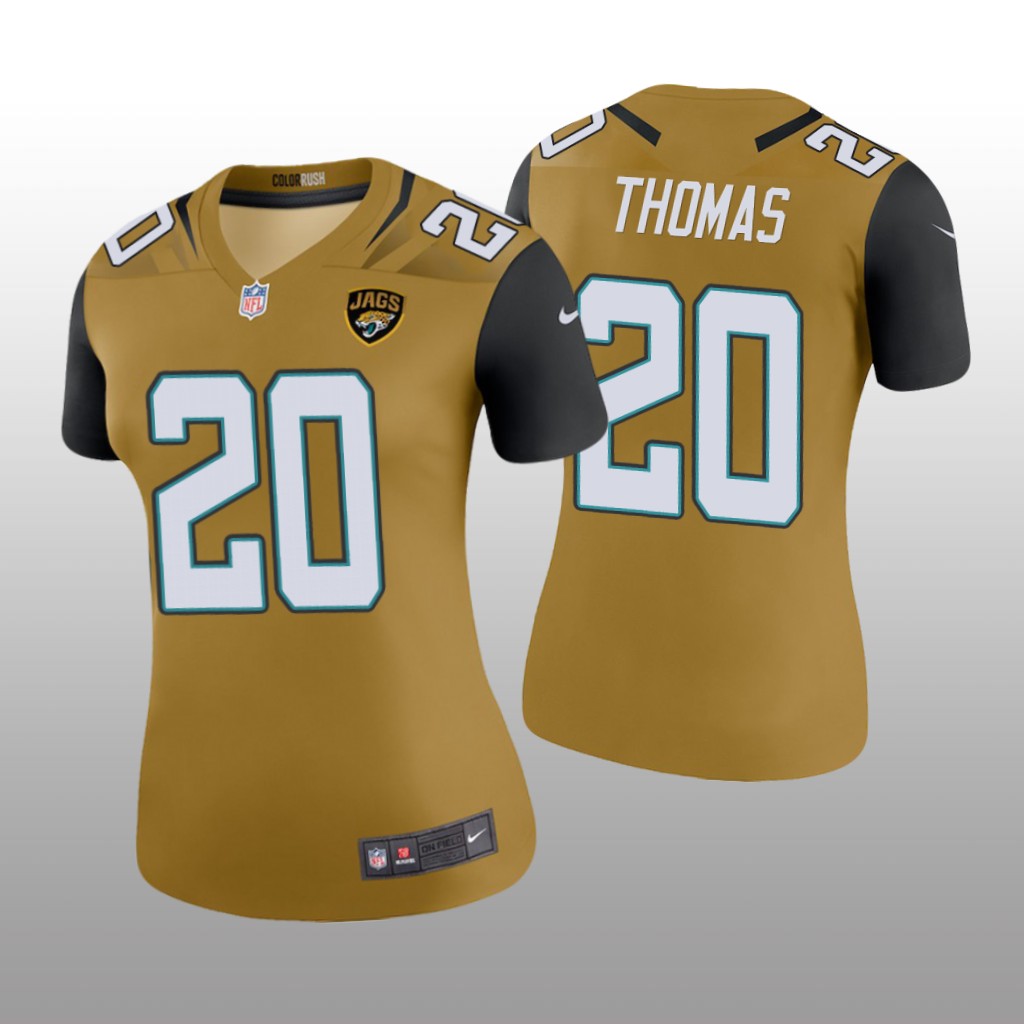 Jacksonville Jaguars Daniel Thomas Gold Jersey Color Rush Legend - Women's