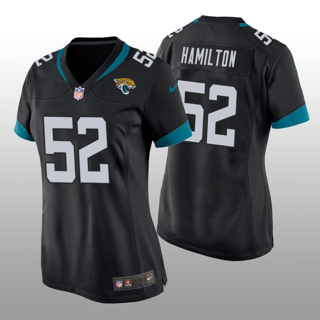 Jacksonville Jaguars DaVon Hamilton Black Jersey Game - Women's