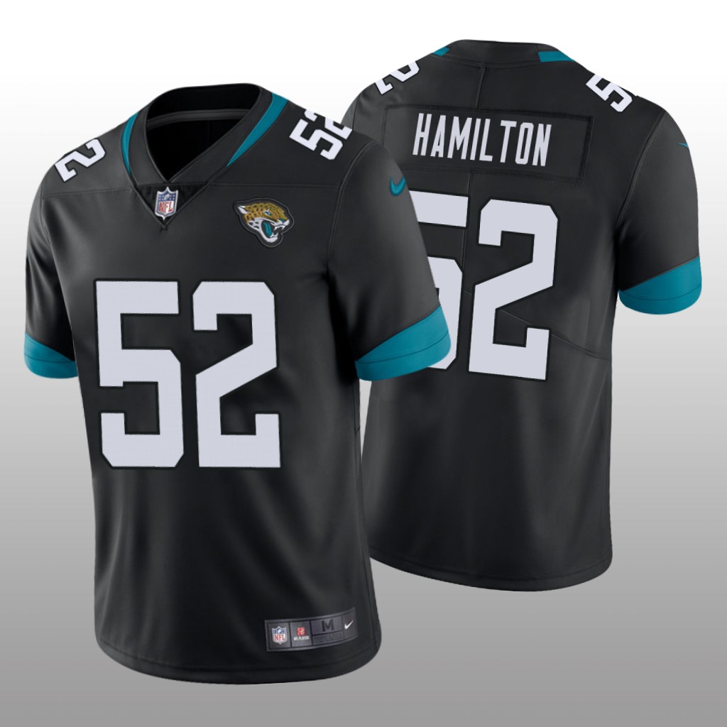 Jacksonville Jaguars DaVon Hamilton Black Jersey Vapor Limited - Men's