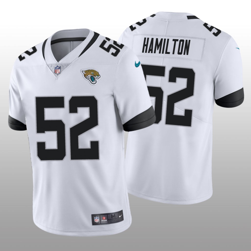 Jacksonville Jaguars DaVon Hamilton White Jersey Vapor Limited - Men's