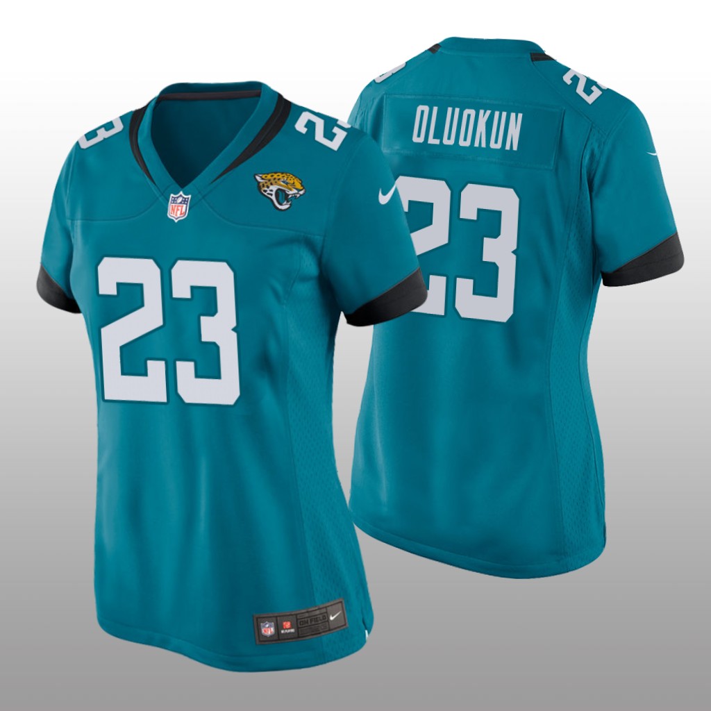 Jacksonville Jaguars Foyesade Oluokun Teal Jersey Game - Women's