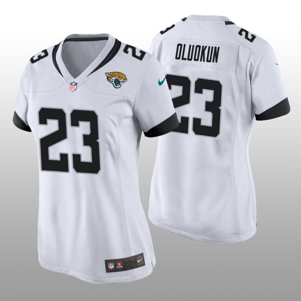Jacksonville Jaguars Foyesade Oluokun White Jersey Game - Women's