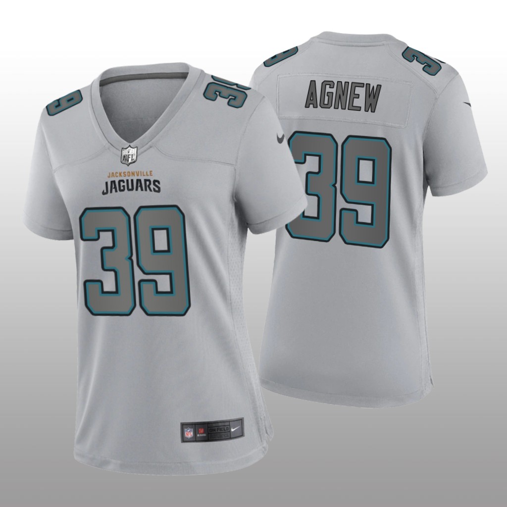 Jacksonville Jaguars Jamal Agnew Gray Jersey Atmosphere Fashion Game - Women's