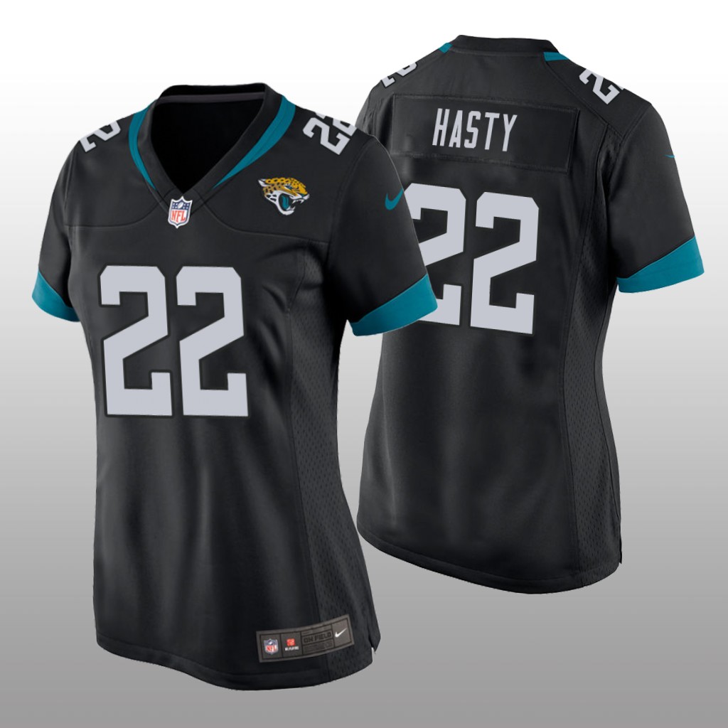 Jacksonville Jaguars JaMycal Hasty Black Jersey Game - Women's
