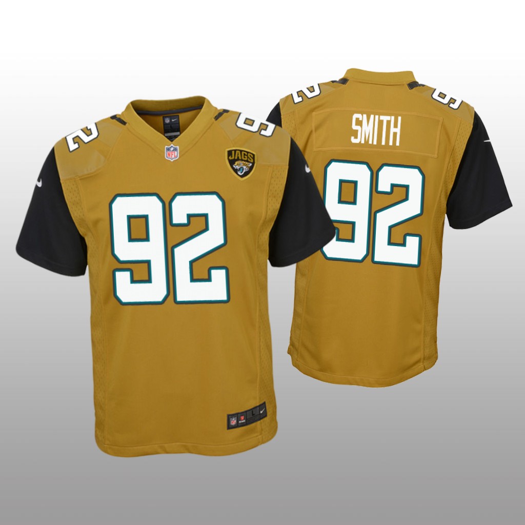 Jacksonville Jaguars Jordan Smith Gold Jersey Color Rush Game - Youth