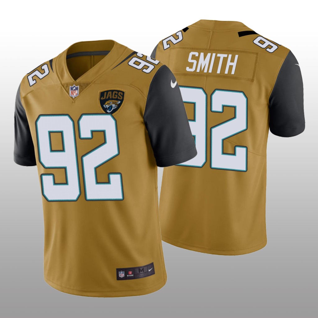 Jacksonville Jaguars Jordan Smith Gold Jersey Color Rush Limited - Men's