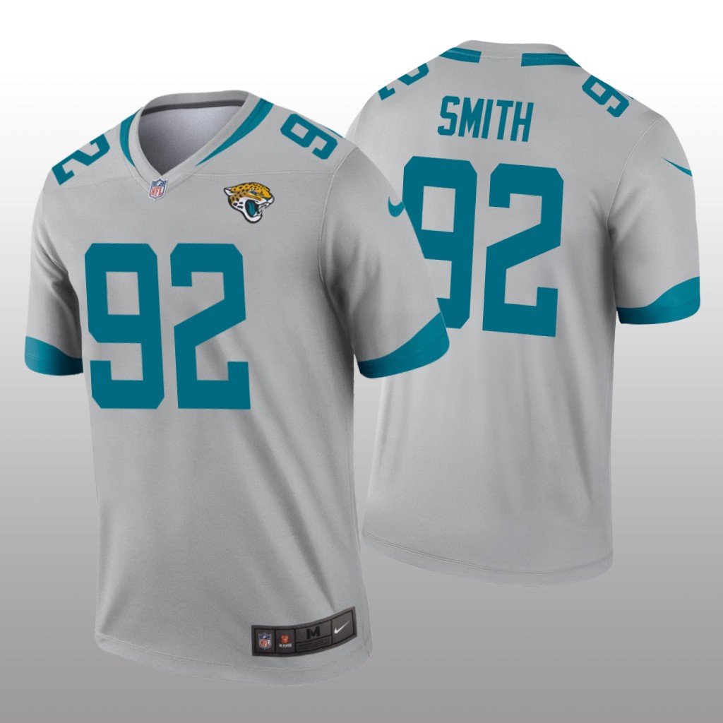 Jacksonville Jaguars Jordan Smith Silver Jersey Inverted Legend - Men's