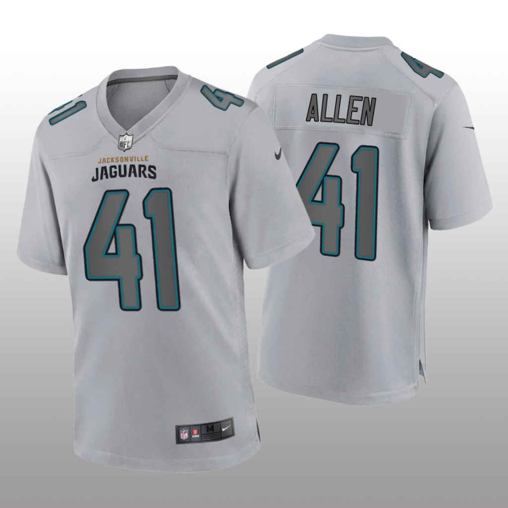 Jacksonville Jaguars Josh Allen Gray Jersey Atmosphere Fashion Game - Men's