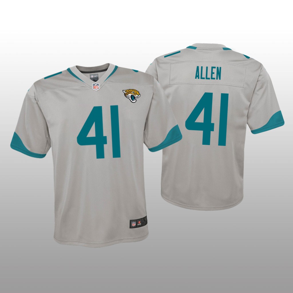 Jacksonville Jaguars Josh Allen Silver Jersey Inverted Game - Youth