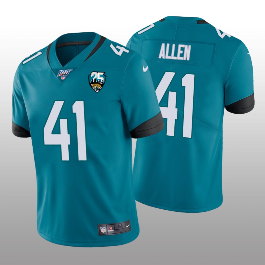 Jacksonville Jaguars Josh Allen Teal Vapor Limited Jersey 25th Season - Men's