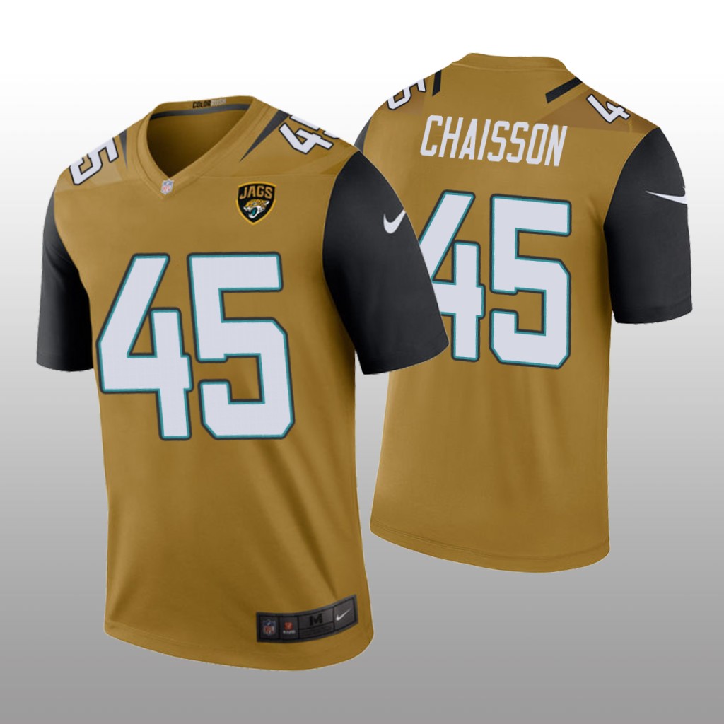 Jacksonville Jaguars K'Lavon Chaisson Bold Gold Jersey Color Rush Legend - Men's