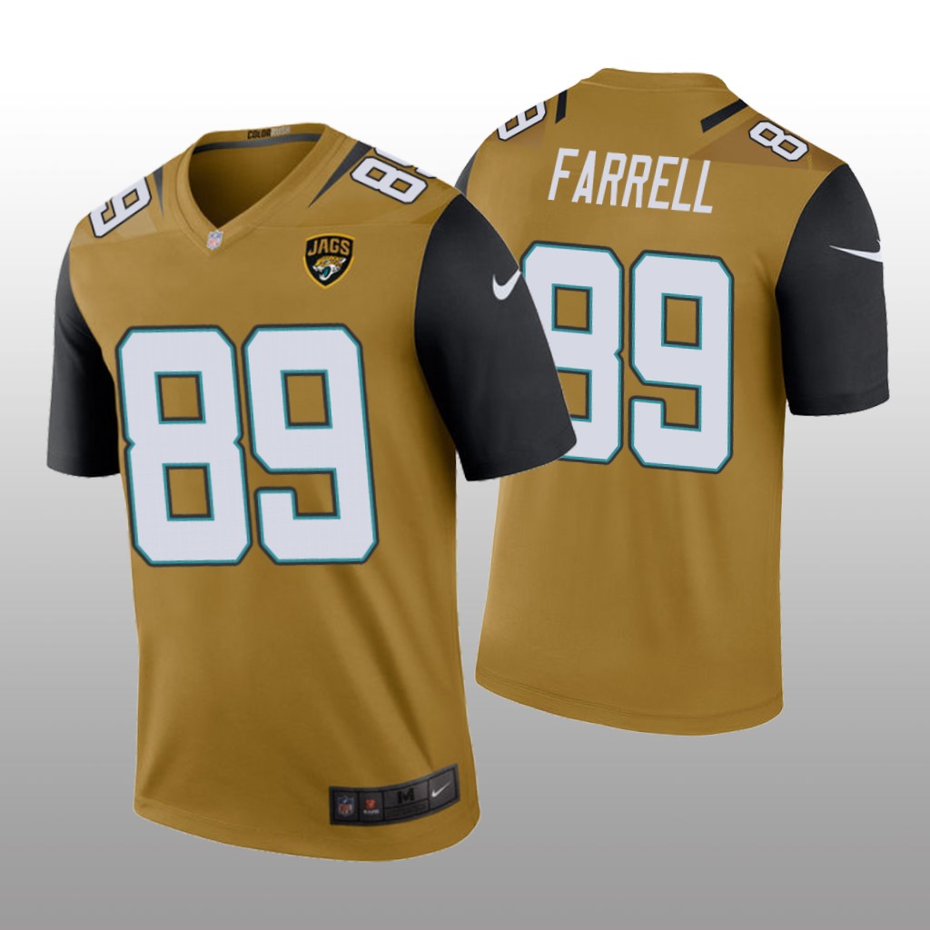 Jacksonville Jaguars Luke Farrell Bold Gold Jersey Color Rush Legend - Men's