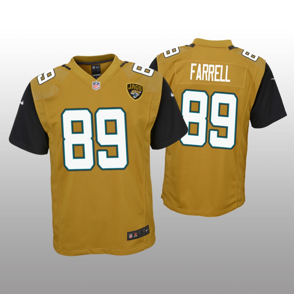 Jacksonville Jaguars Luke Farrell Gold Jersey Color Rush Game - Youth