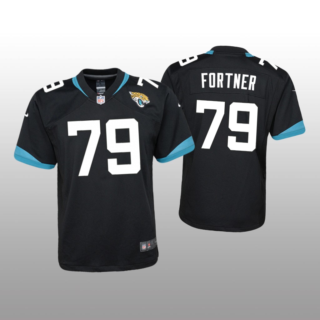 Jacksonville Jaguars Luke Fortner Black Jersey Game - Youth