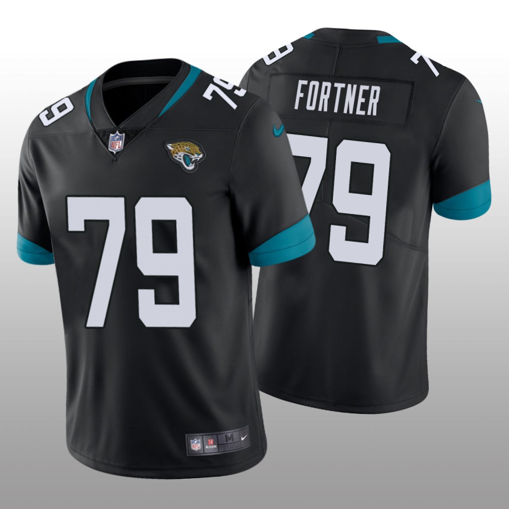 Jacksonville Jaguars Luke Fortner Black Jersey Vapor Limited Men's