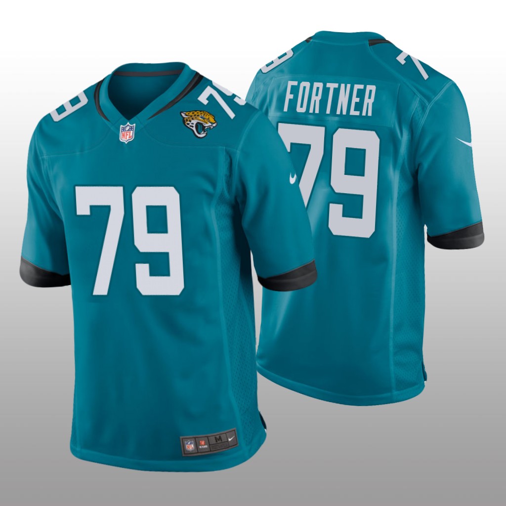 Jacksonville Jaguars Luke Fortner Teal Jersey Game - Men's