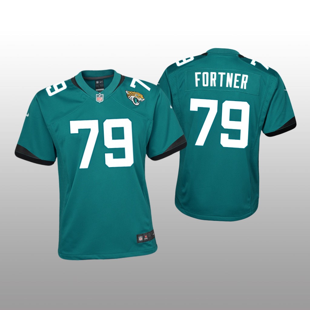Jacksonville Jaguars Luke Fortner Teal Jersey Game - Youth