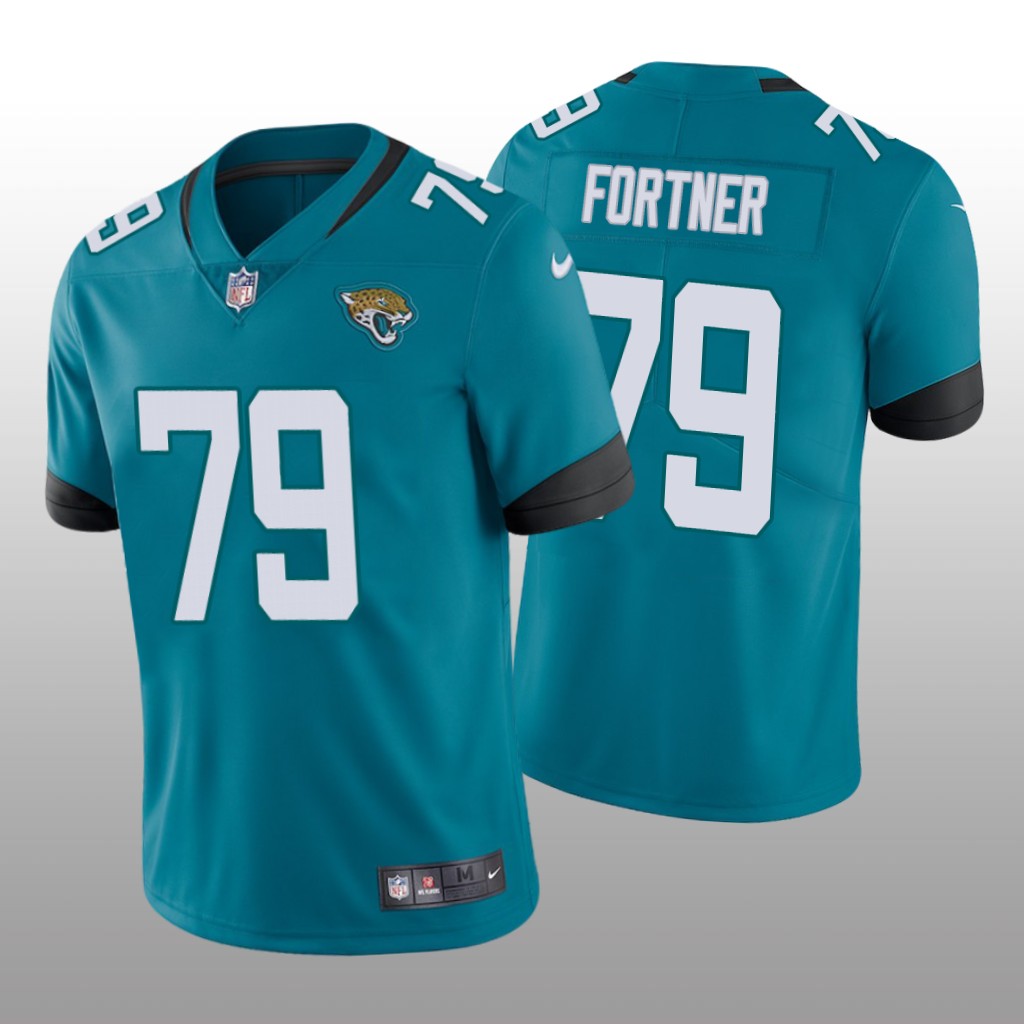 Jacksonville Jaguars Luke Fortner Teal Jersey Vapor Limited Men's