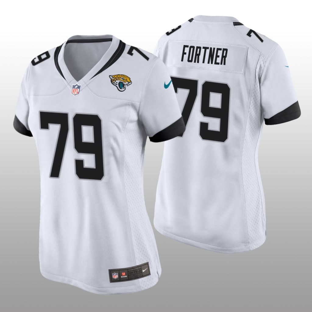 Jacksonville Jaguars Luke Fortner White Jersey Game - Women's
