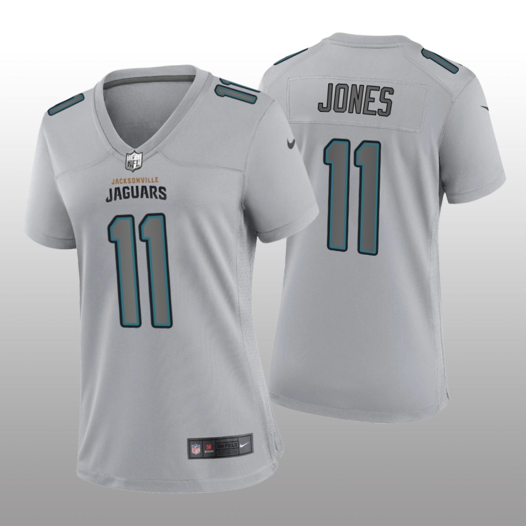 Jacksonville Jaguars Marvin Jones Gray Jersey Atmosphere Fashion Game - Women's