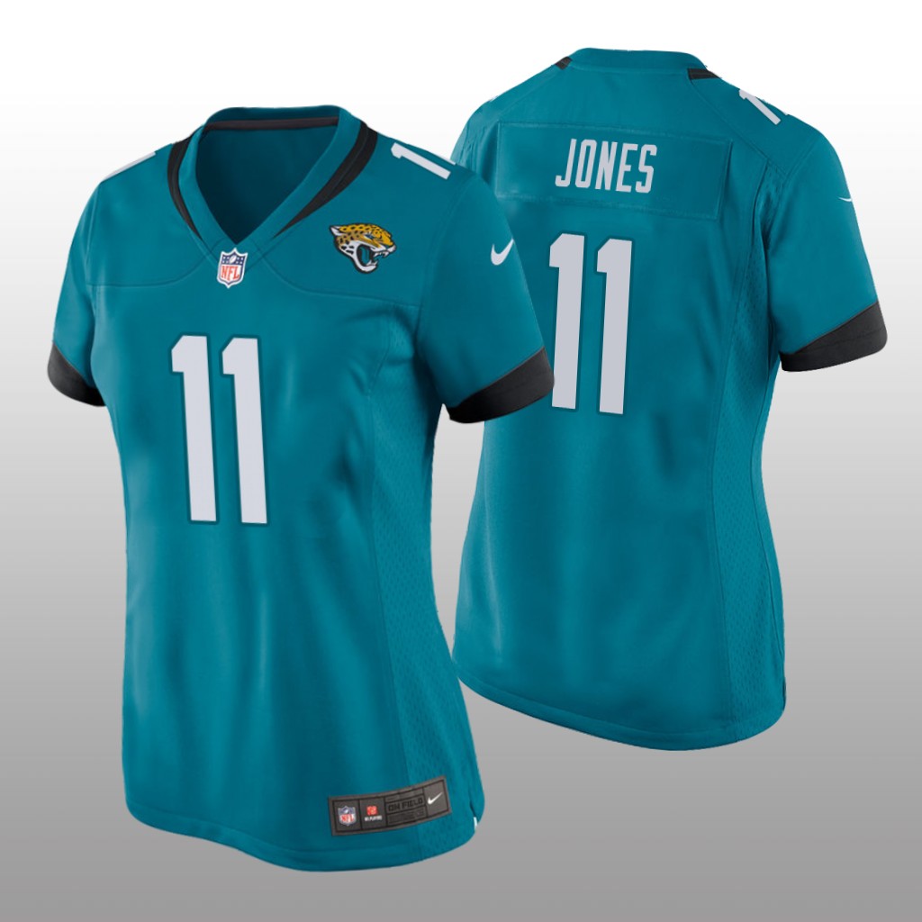 Jacksonville Jaguars Marvin Jones Teal Jersey Game - Women's