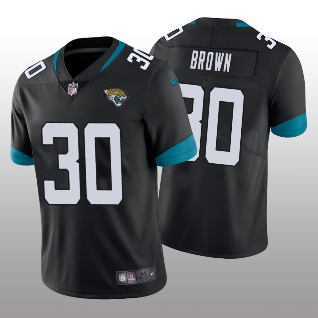 Jacksonville Jaguars Montaric Brown Black Jersey Vapor Limited Men's