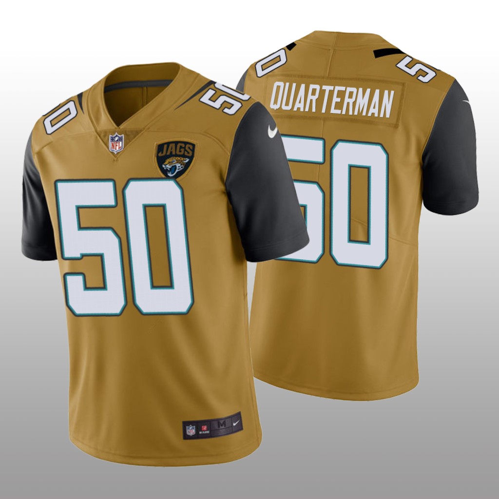 Jacksonville Jaguars Shaquille Quarterman Gold Jersey Color Rush Limited - Men's