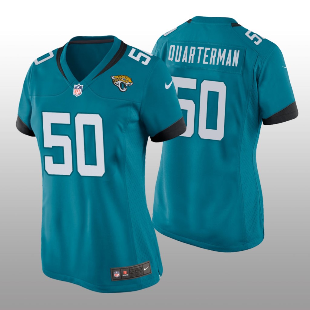 Jacksonville Jaguars Shaquille Quarterman Teal Jersey Game - Women's