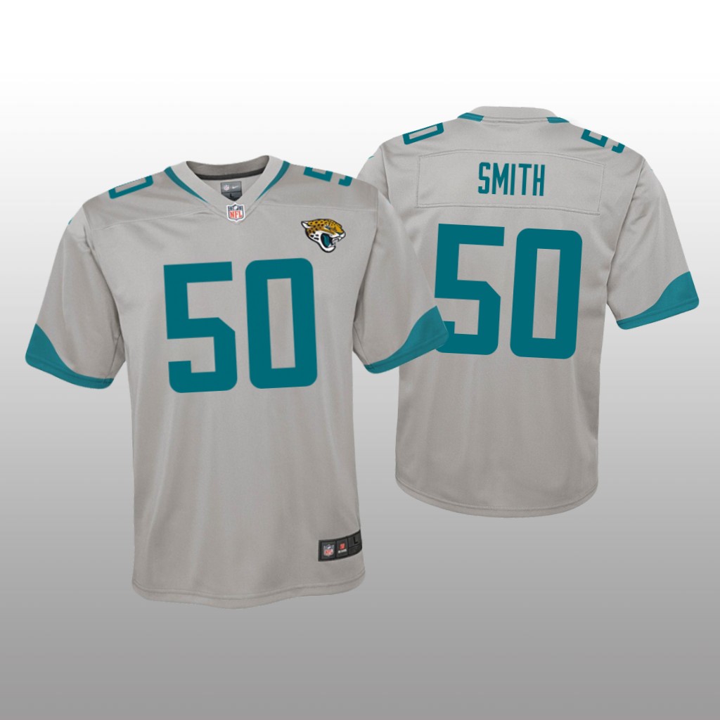 Jacksonville Jaguars Telvin Smith Silver Jersey Inverted Game - Youth