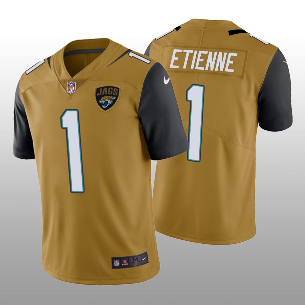 Jacksonville Jaguars Travis Etienne Gold Jersey Color Rush Limited - Men's