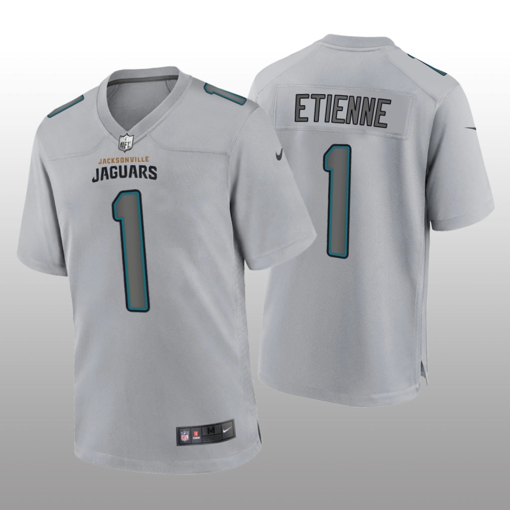 Jacksonville Jaguars Travis Etienne Gray Jersey Atmosphere Fashion Game - Men's