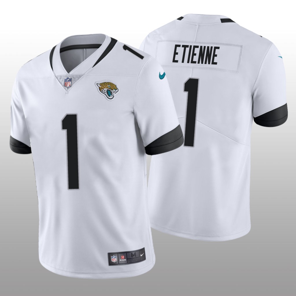 Jacksonville Jaguars Travis Etienne White Jersey Vapor Limited - Men's
