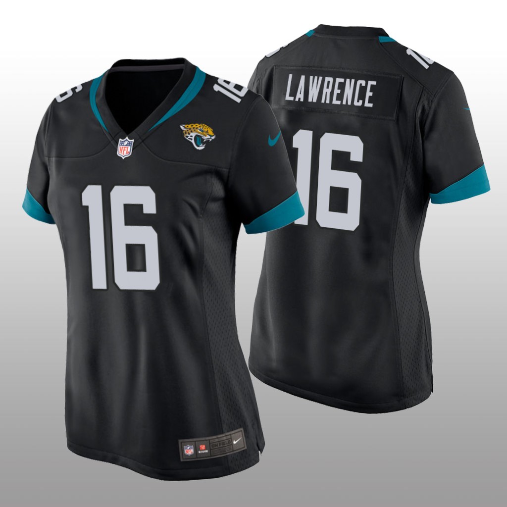 Jacksonville Jaguars Trevor Lawrence Black Jersey Game - Women's