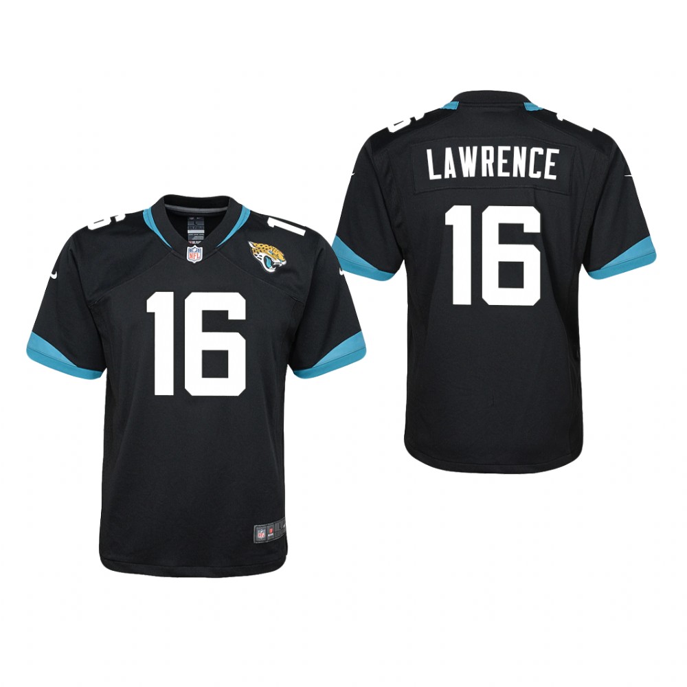 Jacksonville Jaguars Trevor Lawrence Black Jersey Game - Youth
