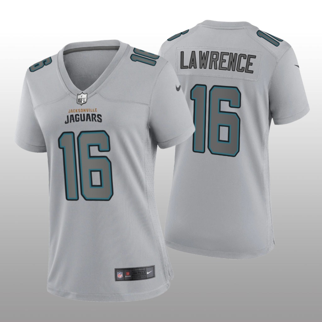 Jacksonville Jaguars Trevor Lawrence Gray Jersey Atmosphere Fashion Game - Women's