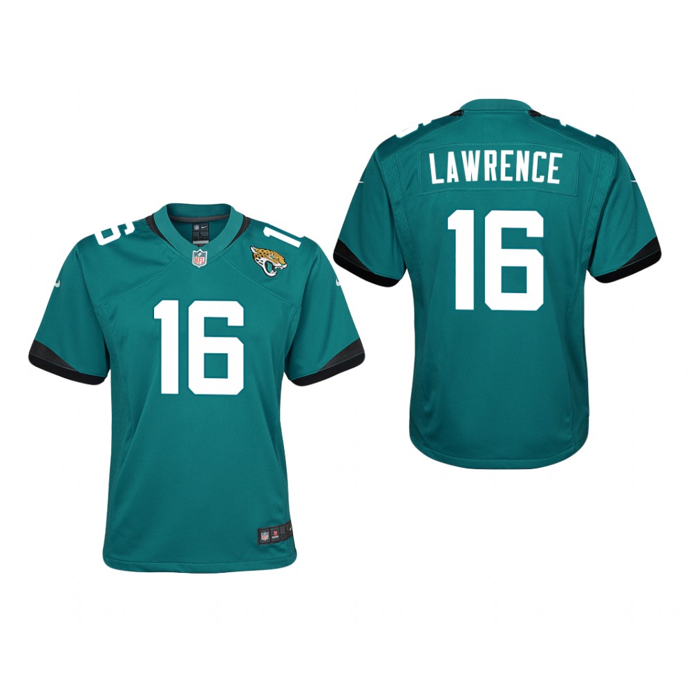 Jacksonville Jaguars Trevor Lawrence Teal Jersey Game - Youth