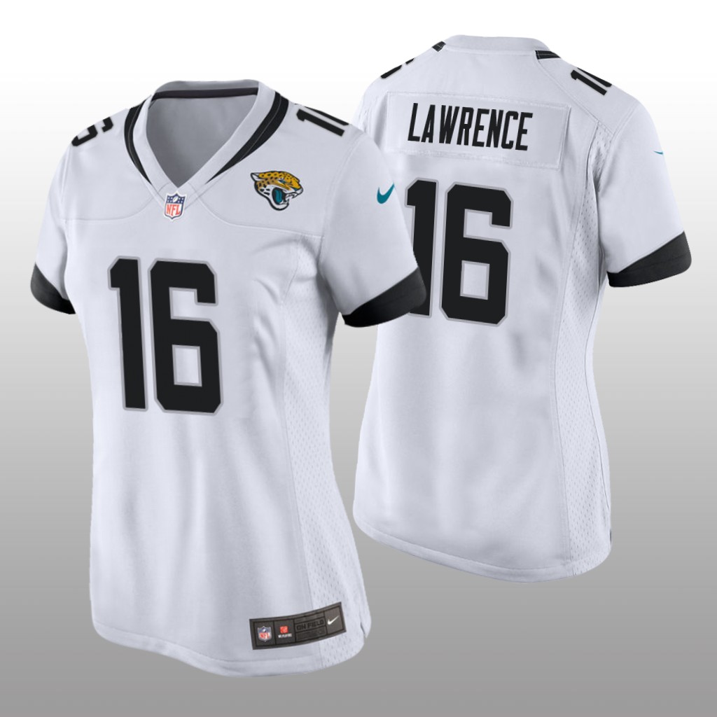 Jacksonville Jaguars Trevor Lawrence White Jersey Game - Women's