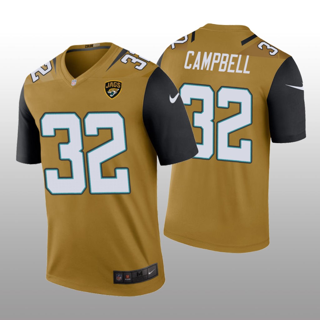 Jacksonville Jaguars Tyson Campbell Bold Gold Jersey Color Rush Legend - Men's