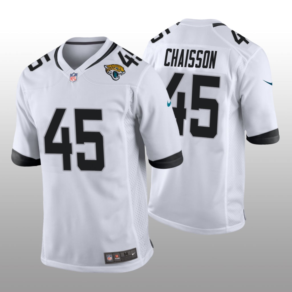 Jacksonville Jaguars White 2020 NFL Draft K'Lavon Chaisson Game Jersey