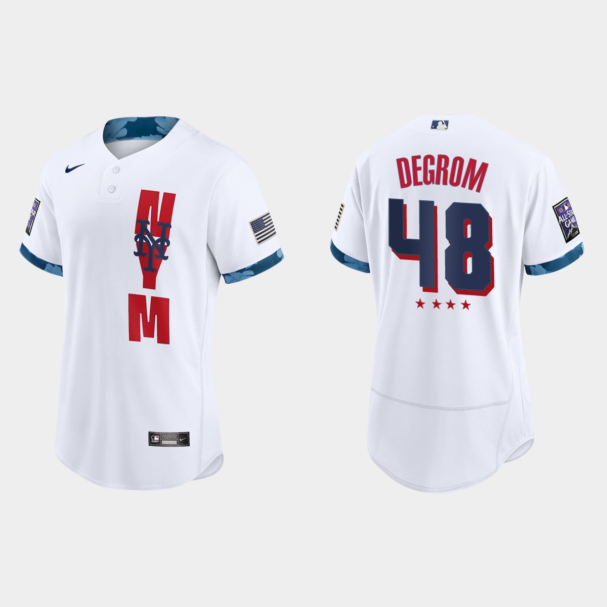 Jacob deGrom New York Mets 2021 MLB All-Star Game Jersey - White
