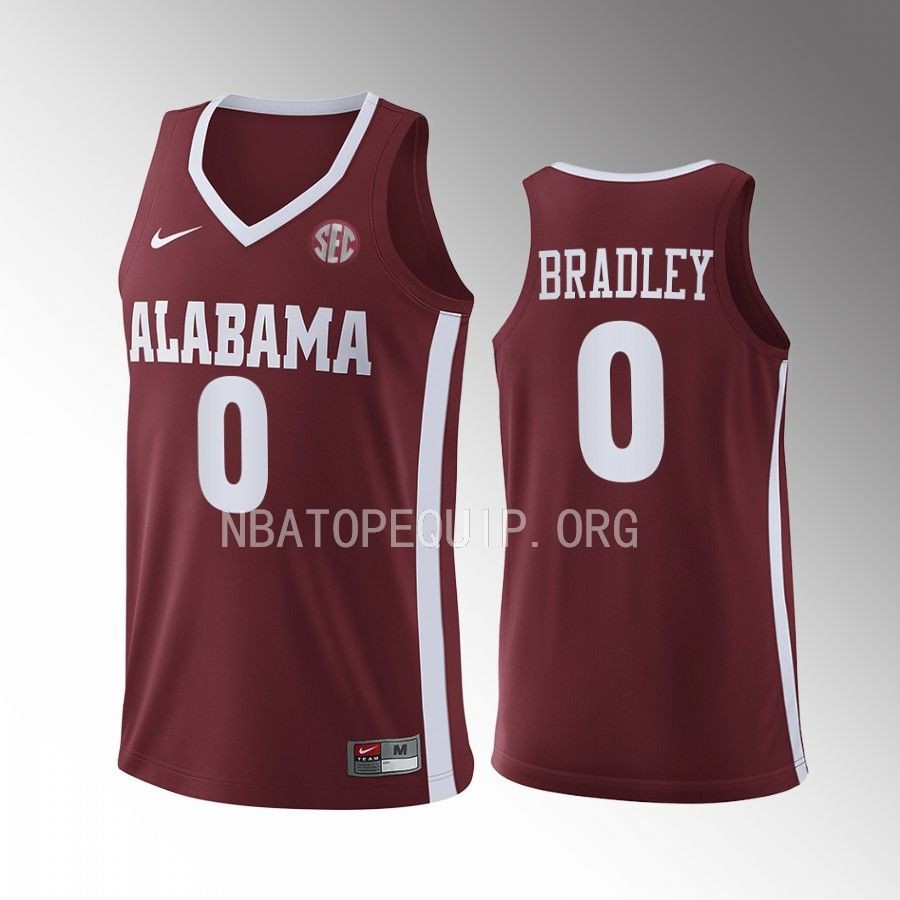 Jaden Bradley Alabama Crimson Tide Crimson Jersey 2022-23