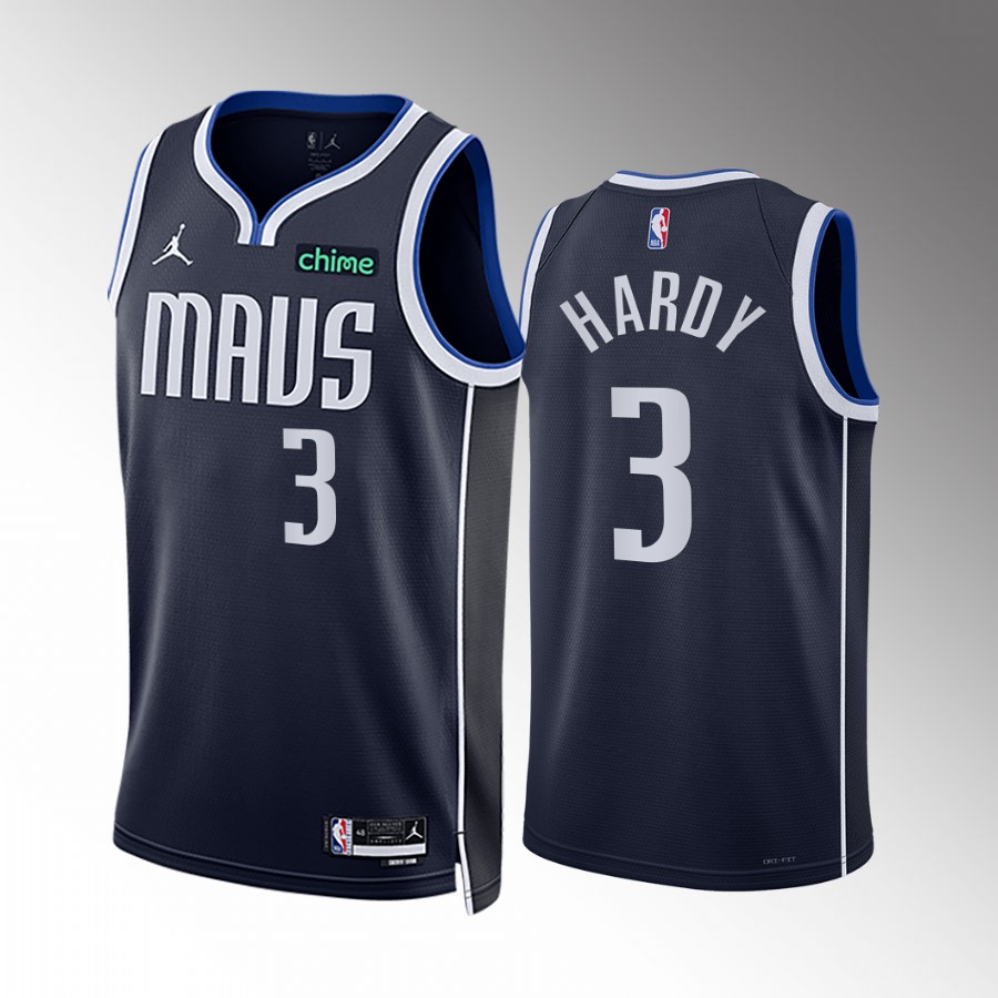 Jaden Hardy 2022-23 Dallas Mavericks Navy #3 Statement Edition Jersey